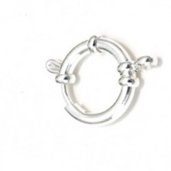 5 CIERRES ACERO BLANCO 18mm...