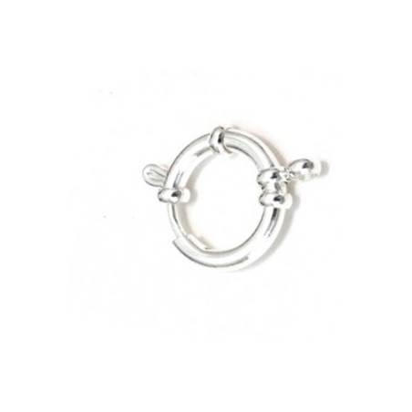 5 CIERRES ACERO BLANCO 18mm MARINERO ARGOLLA