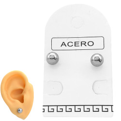 1 PAR 6MM BOLITA ACERO...