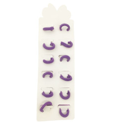 PACK x12 TODO VIOLETA POMPON C/ MUÑECO COLITA