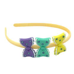 MEDIO PACK x6 SURTIDO 1 POR COLOR MOÑOS MOVIBLES VINCHA