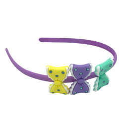 MEDIO PACK x6 SURTIDO 1 POR COLOR MOÑOS MOVIBLES VINCHA