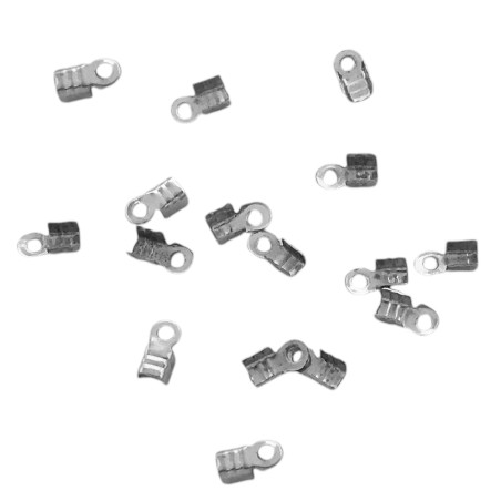 4 GRAMOS TERMINALES 2.5MM DE CHAPA NIQUELADA TIPO CAJON (106 UNIDADES APROX.) FORNITURA NO ES ACERO QUIRURGICO