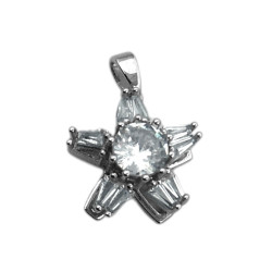 GIRATORIO ESTRELLA CRISTAL CINCO PUNTAS CENTRO CRISTAL DIJE