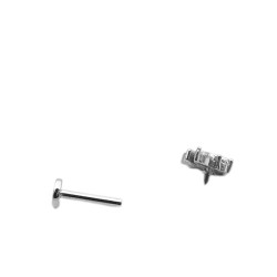 UNIDAD MARIPOSA C/ CUATRO CUBIC HELIX ROSCA INTERNA PIERCING