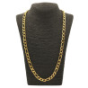 DORADO FIGARO PLANA 2.5NK (9MM)-70CM DORADO ACERO CADENA