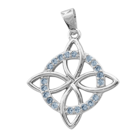 22MM NUDO DE BRUJA CALADO C/ CIRCULO INTERNO DE STRASS DIJE