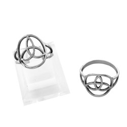 CURVA 6 ANILLOS (TALLES 16-17-18-19-20-21)  TRIQUETA CELTA CALADA ANILLO