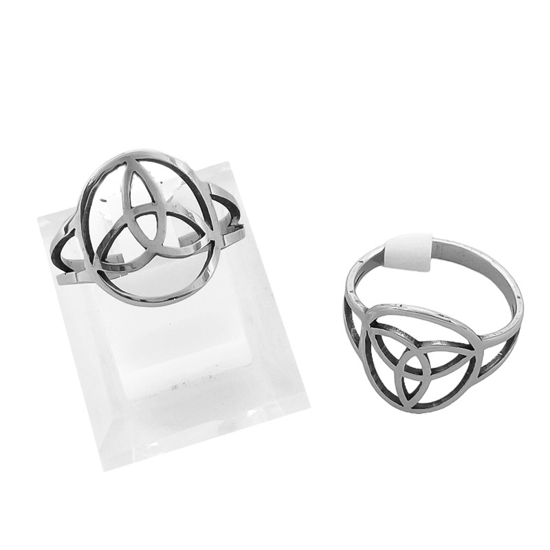 CURVA 6 ANILLOS (TALLES 16-17-18-19-20-21)  TRIQUETA CELTA CALADA ANILLO