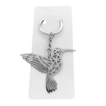 CALADO COLIBRI PICAFLOR ACERO QUIRURGICO LLAVERO