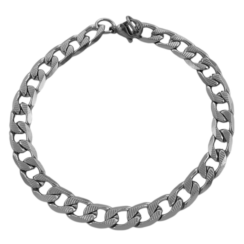 MATRIZADA FACETADA GROUMET PLANA 1.8 (7mm) - 20CM PULSERA