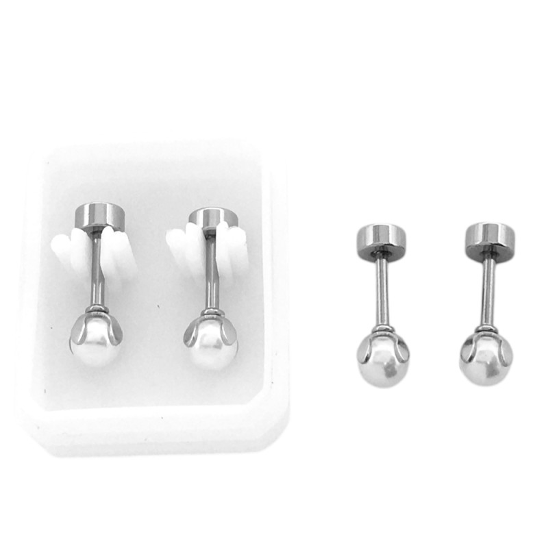 ABRIDOR 4.5MM PERLA BLANCA BASE FLOR TRABA A ROSCA ARO