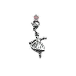 BAILARINA C/ MOSQUETON P/ PULSERA DIJE