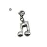 NOTA MUSICAL C/ MOSQUETON P/ PULSERA DIJE