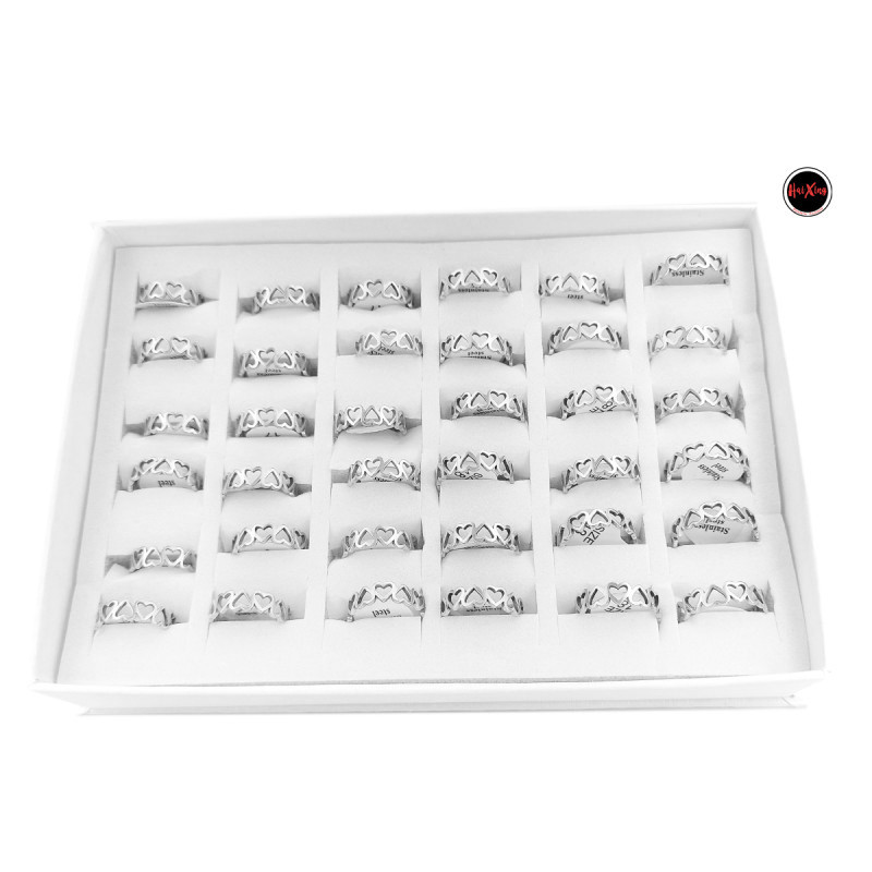 CAJA x36 TODO CORAZONES INVERTIDOS ANILLO