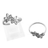 CURVA 6 ANILLOS (TALLES 16-17-18-19-20-21) DOS FLORES CALADAS ANILLO
