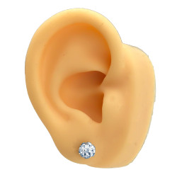 PAR 6MM BOLITA DRAGON CRISTAL ACERO QUIRURGICO ARO