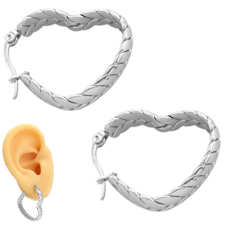 27*23*5 CORAZON TRENZA ARGOLLAS CIERRE ITALIANO ARO