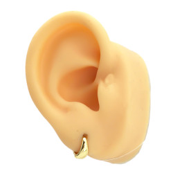 DORADO BLISTER X12 PARES ASIMETRICA HUECA BISAGRA BOMBE LIVIANA 3 MEDIDAS 9-12-14MM ARO