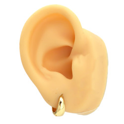 DORADO MEDIO BLISTER X6 PARES ASIMETRICA HUECA BISAGRA BOMBE LIVIANA 3 MEDIDAS 9-12-14MM ARO