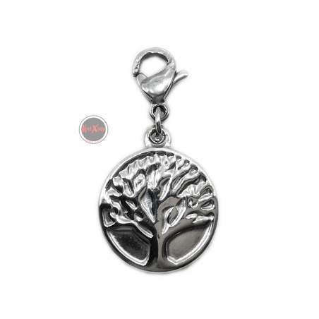 ARBOL REDONDO C/ MOSQUETON P/ PULSERA DIJE