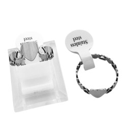 MEDIA CAJA x18 FLOR SIMPLE LISA / CORAZON CENTRAL Y CORAZONCITOS / INFINITO ANILLO