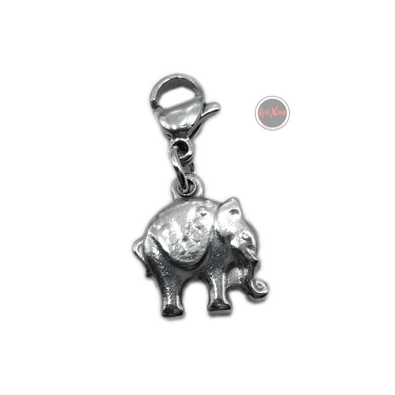 ELEFANTE C/ MOSQUETON P/ PULSERA DIJE