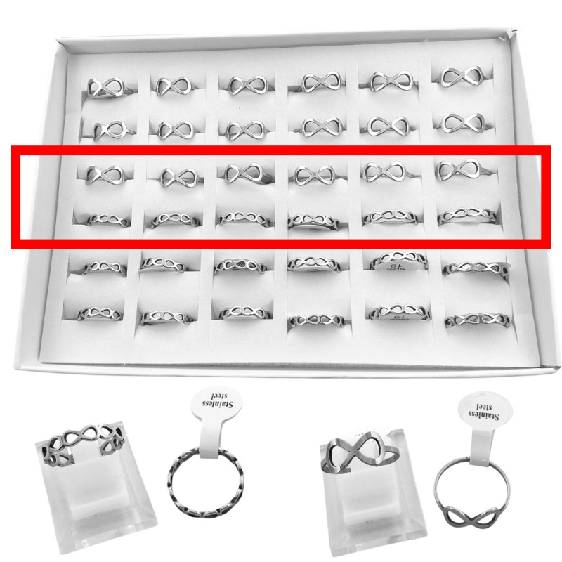 2 CURVAS 12 ANILLOS INFINITO Y CINTURON DE INFINITOS ANILLO