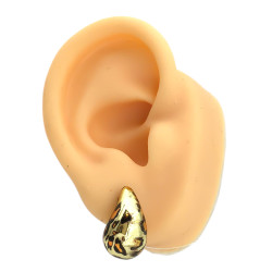 DORADO BLISTER X12 PARES ANIMAL TRES FORMAS DISTINTAS FANTASIA FINA FRU FRU PLATEADO AROS