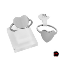 CURVA X6 CORAZONES CURVOS SE PUEDE GRABAR (TALLES 16-17-18-19-20-21) ANILLO