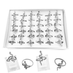 2 CURVAS X12 SERPIENTES PLANAS DOS MODELOS (TALLES 16-17-18-19-20-21) ANILLO