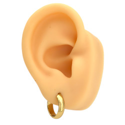 DORADO 3 PARES 4MM HUECA BISAGRA BOMBE LIVIANA 3 MEDIDAS 13-15-17MM ARO