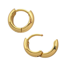 DORADO 3 PARES 4MM HUECA BISAGRA BOMBE LIVIANA 3 MEDIDAS 13-15-17MM ARO