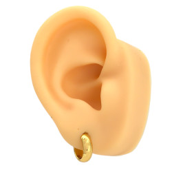 DORADO 3 PARES 4MM HUECA BISAGRA BOMBE LIVIANA 3 MEDIDAS 13-15-17MM ARO