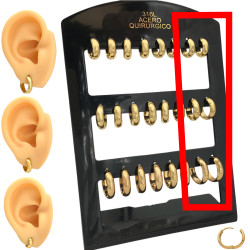 DORADO 3 PARES 4MM HUECA...