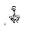 MARIPOSA REDONDEADA C/ MOSQUETON P/ PULSERA DIJE