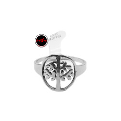 MEDIA CAJA x18 FORMAS SURTIDAS (ARBOL / CORAZONES INVERTIDOS / ARBOL / MARIPOSA / CORAZON C/ CRUZ / LIBELULA) ANILLO