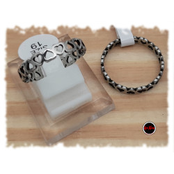 MEDIA CAJA x18 FORMAS SURTIDAS (ARBOL / CORAZONES INVERTIDOS / ARBOL / MARIPOSA / CORAZON C/ CRUZ / LIBELULA) ANILLO