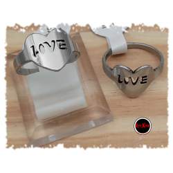 MEDIA CAJA x18 FORMAS SURTIDAS MODELO AA1 ANILLO (INFINITO / FLOR / LOVE / MANO / CORAZONES / OM))