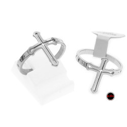 MEDIA CAJA FORMAS SURTIDAS MODELO AA8 (CRUZ CORTA / PAZ / JESUS) ANILLO