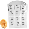 BLISTER x12 FALSO EXPANSOR 6 MM A ROSCA PIERCING