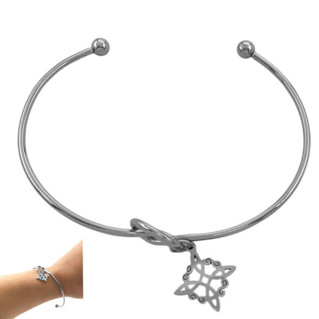 ESCLAVA NUDO DE BRUJA Y NUDO UNION VINCULO PULSERA