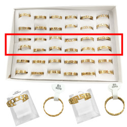 DORADO DOS CURVAS X12 UNIDADES GUARDA PAMPA Y CADENA PLANA ANILLO