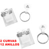 DOS CURVAS X12 UNIDADES GUARDA PAMPA Y CADENA PLANA ANILLO