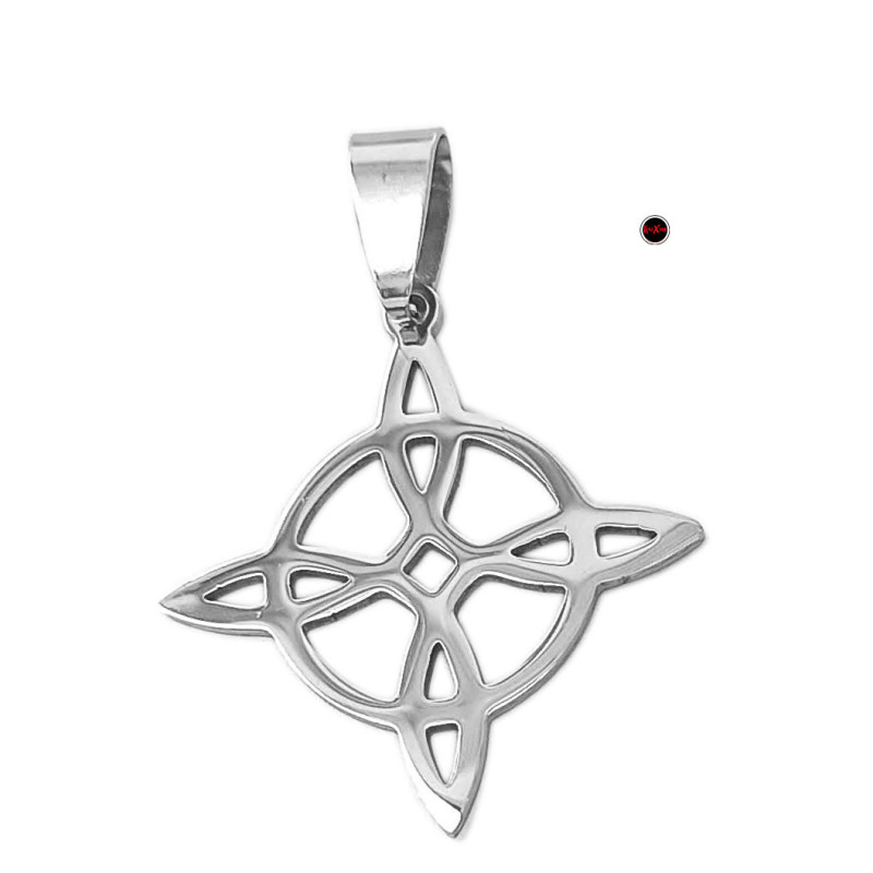 NUDO DE BRUJA LISO 22MM CALADO MODELO:S DIJE