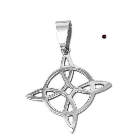 NUDO DE BRUJA LISO 22MM CALADO MODELO:S DIJE