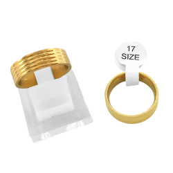 DORADO CURVA X6 UNIDADES 6MM RELIEVE ALIANZA ANILLO