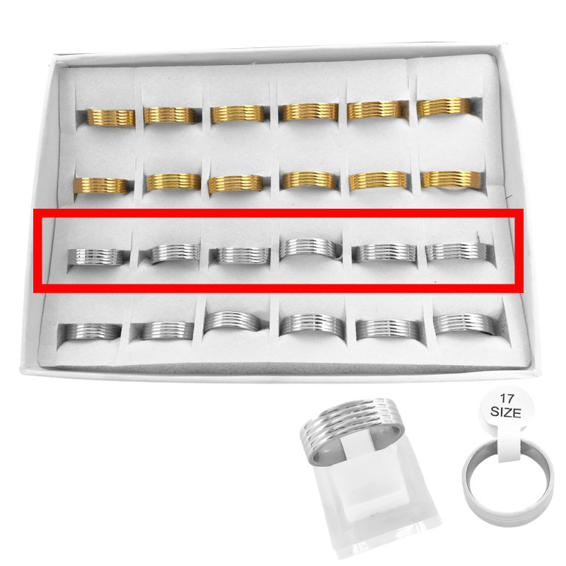 CURVA X6 UNIDADES 6MM RELIEVE ALIANZA ANILLO