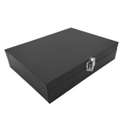 NEGRO ALHAJERO 20*15*4.5CM UN PISO FORRADO EN CURINA