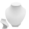 BLANCO MEDIANO EXHIBIDOR BUSTO C/ PIE ITEM:WH0025 FORRADO EN CUERINA